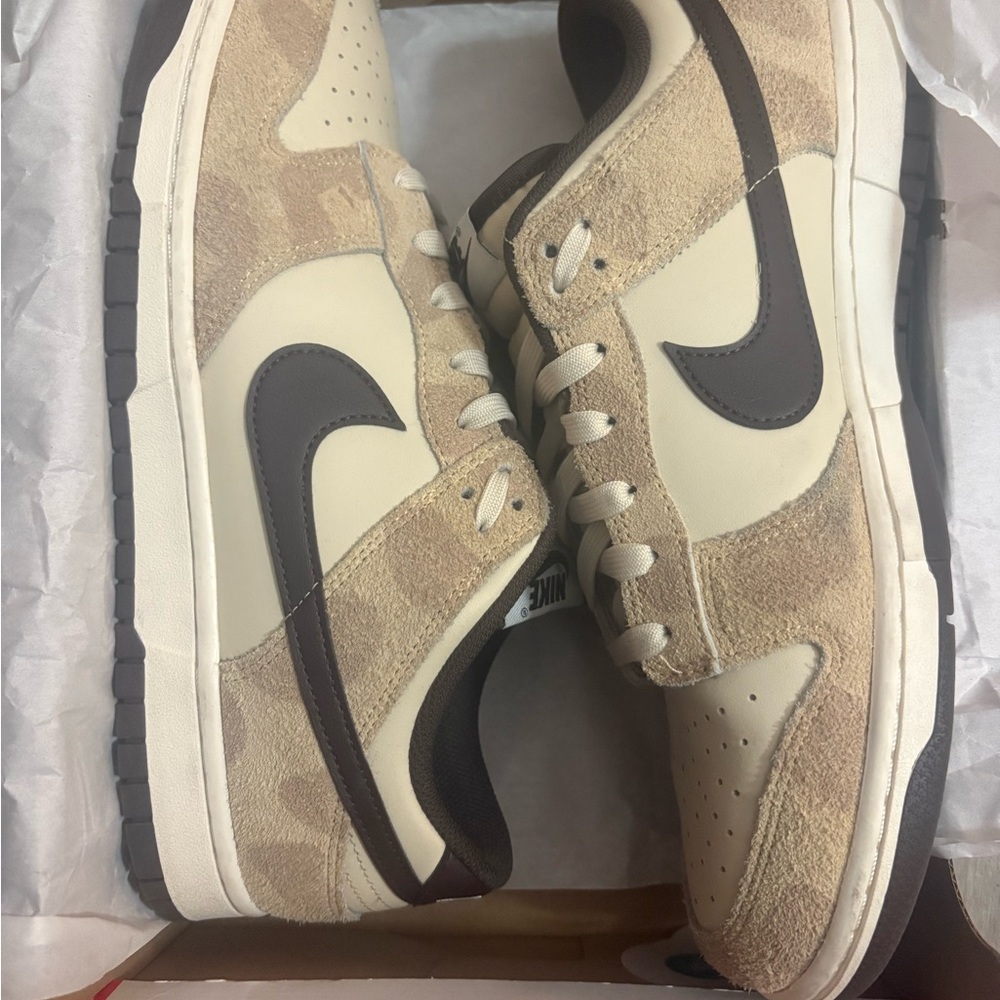 Nike Dunk Low Retro PRM in Brown and Beige